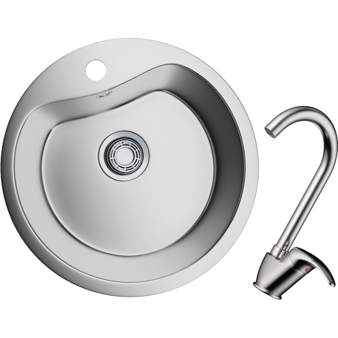 Комплект OMOIKIRI SAROMA 51-IN + Смеситель OMOIKIRI UMI-BN 3007.4239