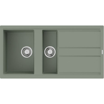 Мойка OMOIKIRI KITAGAWA 100-2-WG Artceramic/wind green