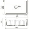 Мойка OMOIKIRI MIKURA 76-PE Natceramic/pebble 4997078