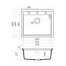 Мойка OMOIKIRI SINTESI 57-MO Artceramic/мокко 4997457